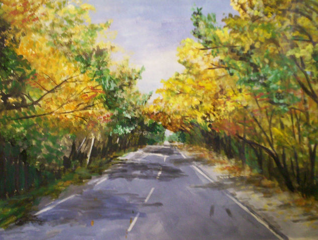 RUTA 65 EN OTOÑO Acrylic Paper Landscaping