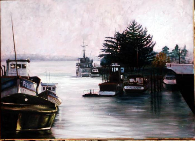 Río Valdivia Óleo Lienzo