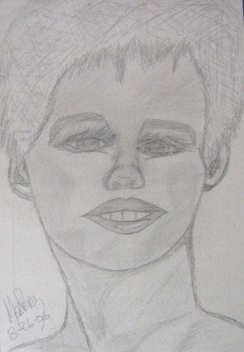 Rostro Mujer Adolescente Pencil