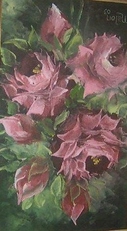 ROSAS Oil Canvas Floral Painting