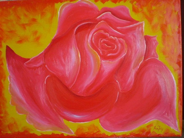 La rosa: Oil Canvas Landscaping