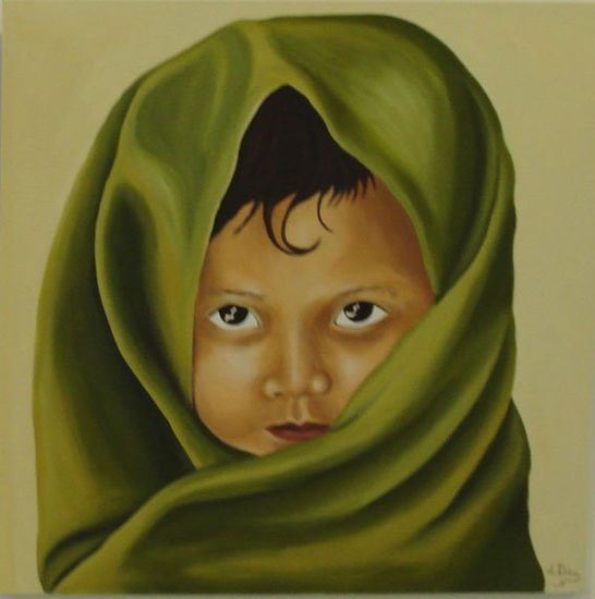 Serie “Santos Inocentes”  S.T. XXXIII Oil Canvas Portrait