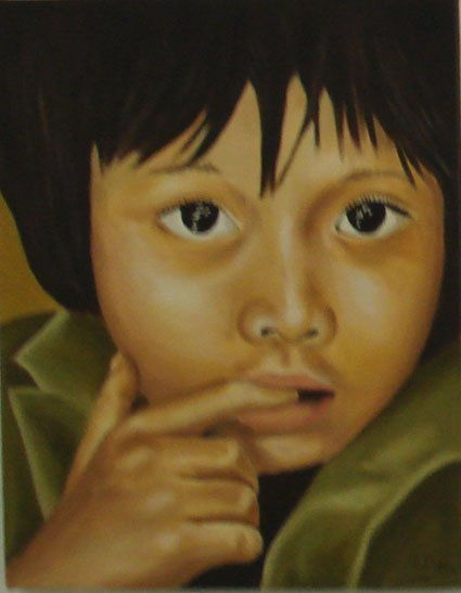 Serie “Santos Inocentes”   S.T. XXX Oil Canvas Portrait