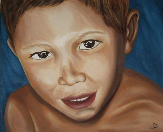 Serie Santos Inocentes S.T. XXIII Oil Canvas Portrait