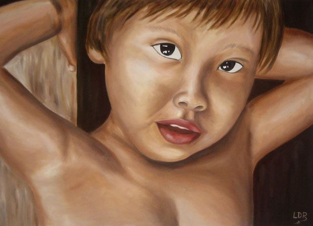 Serie Santos Inocentes S.T. XXII Oil Canvas Portrait