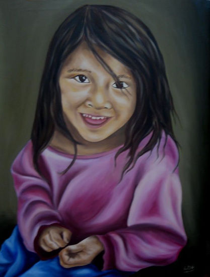 Serie Santos Inocentes S.T. XXI Oil Canvas Portrait