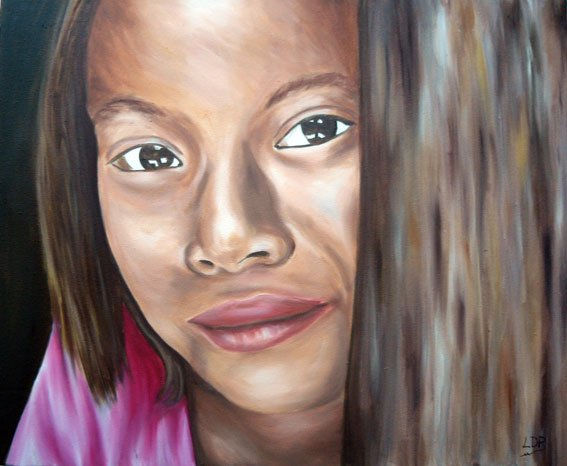 Serie Santos Inocentes  S.T. XVII Oil Canvas Portrait