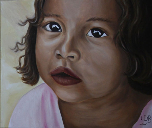 Serie Santos Inocentes  S. T. XVI Oil Canvas Portrait