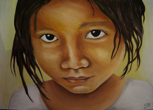 Serie Santos Inocentes Oil Canvas Portrait