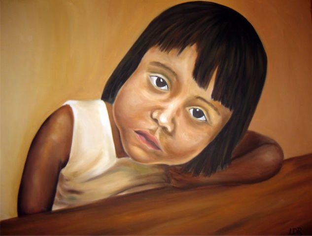 Serie Santos Inocentes  S.T. XIII Oil Canvas Portrait