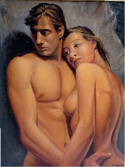 Tu y yo Oil Canvas Figure Painting