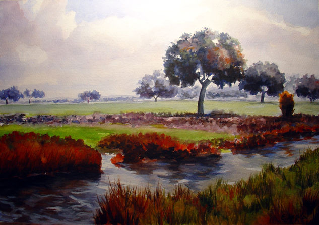 Paisaje Extrmeño II Watercolour Paper Landscaping