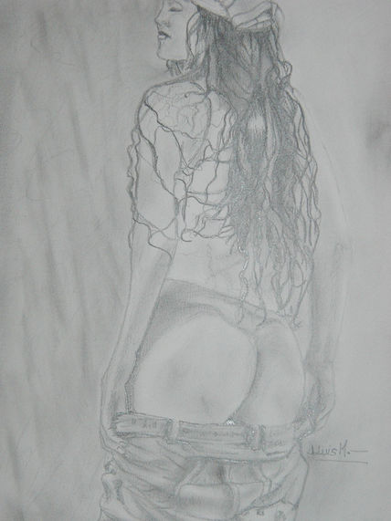 Mostrando las nalgas