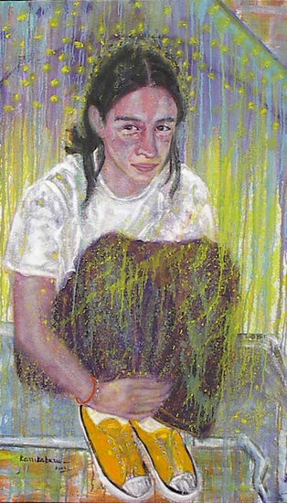 DE LA SERIE ROSTROS\\-MARIA CLARA Oil Canvas Portrait