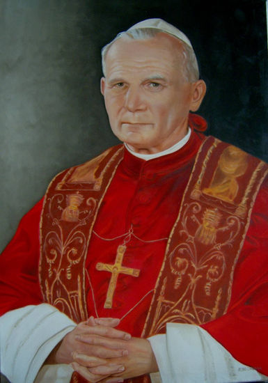 Juan Pablo II Óleo Lienzo Retrato