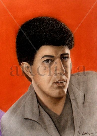 Jose Augusto(Cantante) Pastel Papel Retrato