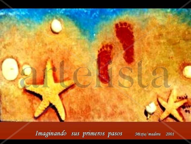 IMAGINE YOUR  FIRST STEP / IMAGINANDO SUS PRIMEROS PASOS Oil Canvas Landscaping