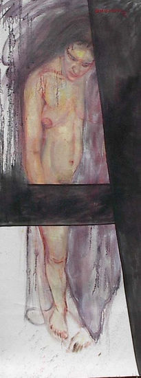 DE LA SERIE TU PIEL ''LA CRUZ'' Oil Canvas Nude Paintings