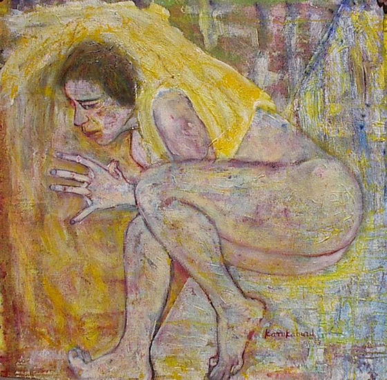 DE LA SERIE TU PIEL ''SILENCIO EXTERIOR'' Óleo Lienzo Desnudos