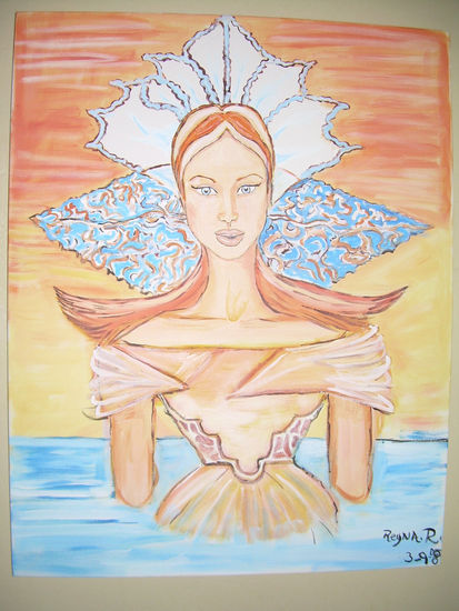 lady in the water Acrylic Canvas Landscaping