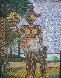 Negra com criança -...