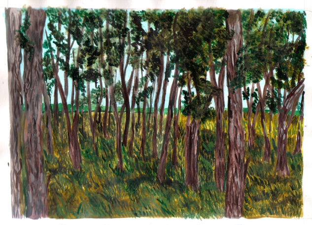 BOSQUE DE  ACACIO Acrylic Paper Landscaping