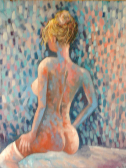 ¿ Que me pongo? Oil Canvas Figure Painting