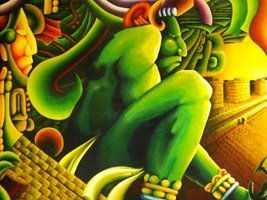 Mural EN HONOR A LOS MAYAS MI CULTURA MI TIERRA Acrylic Others Figure Painting