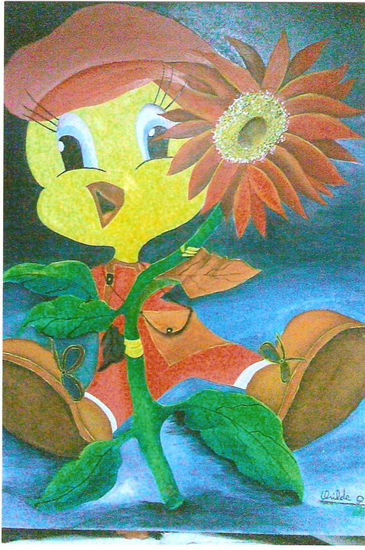 PIOLIN Óleo Lienzo Animales