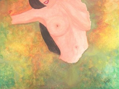 Mulher Flor Watercolour Paper Nude Paintings