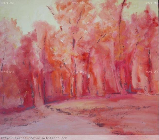 Bosque imaginario(mi deseo escondido) Oil Panel Landscaping