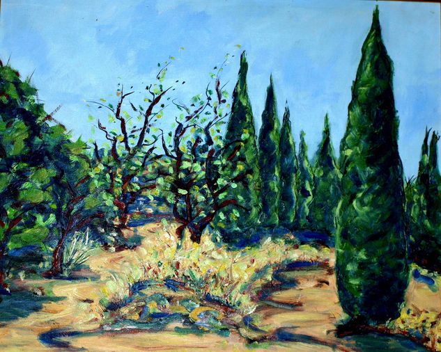 PRINCIPIO DE PARQUE Oil Canvas Landscaping