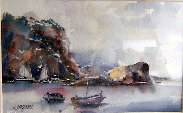 Ibiza Watercolour Paper Marine Painting