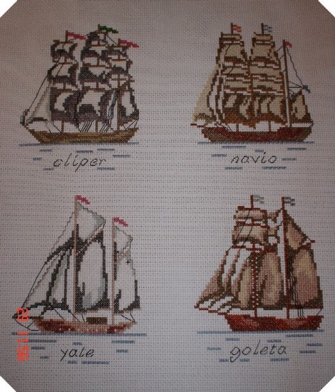 Enfoques del mar Bordados Textil