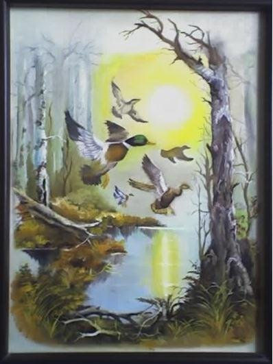 lago con patos
