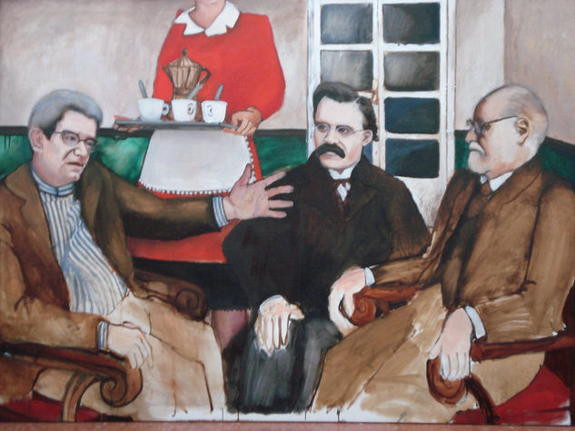 el debate de los sabios Oil Canvas Figure Painting