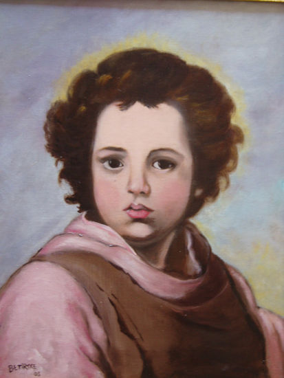 niño Oil Canvas Figure Painting