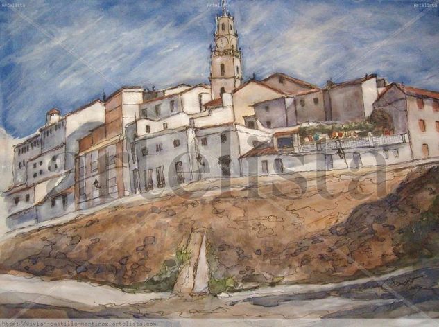 Albaida (La Blanca) Mixed media Paper Landscaping