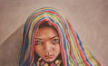 Youth with a coloured headscarf