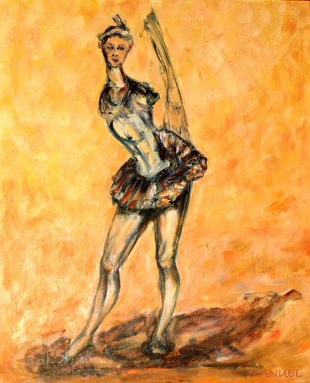 BAILARINA Oil Canvas Figure Painting