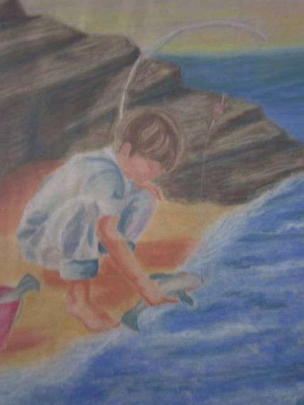 Miguel pescando