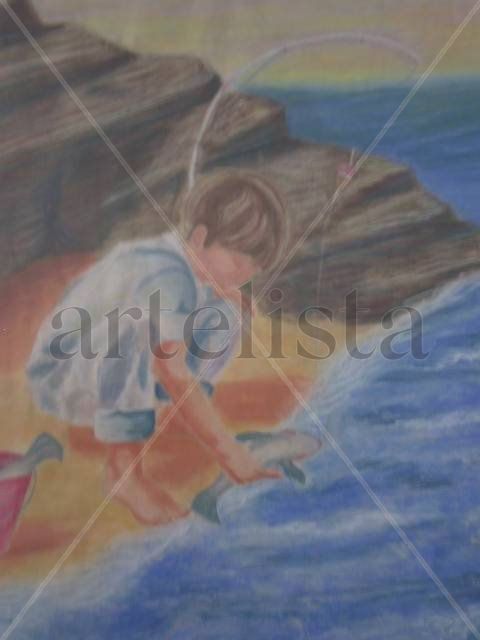 Miguel pescando