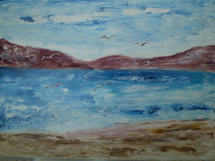 Marina con gaviotas