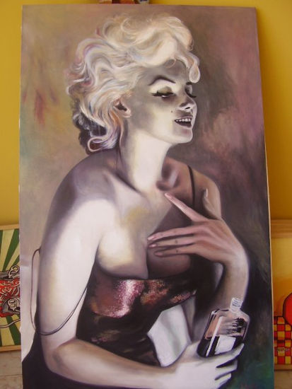 MARILYN Oil Canvas Portrait