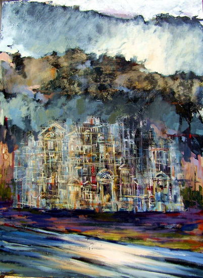 "CIUDAD A ORILLAS 2" Acrylic Textile Landscaping