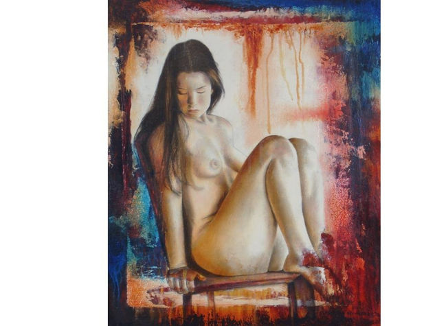 espera Oil Panel Nude Paintings