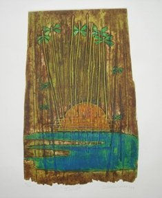 Isla, 2008 Collagraphy