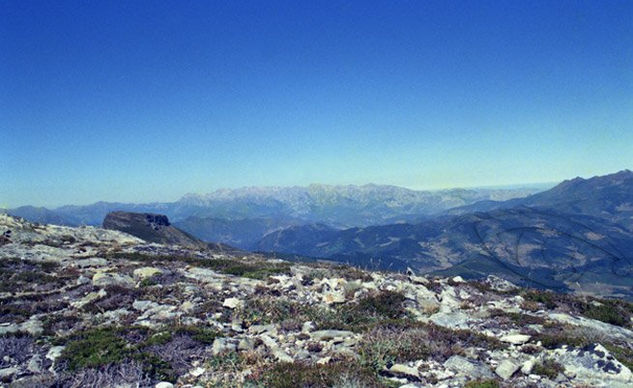 Día insólito en esta cordillera de montañas 