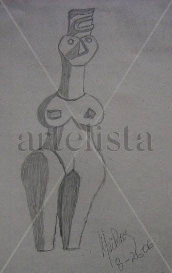 Escultura Africana Pencil