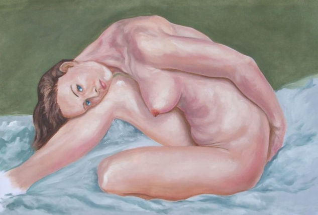 Tuya Oil Paper Nude Paintings